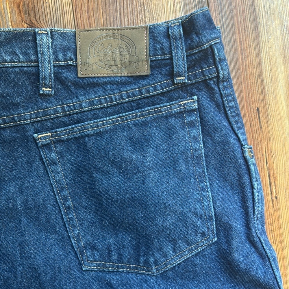 Cabelas outdoor gear flannel lined jeans 44 x 30